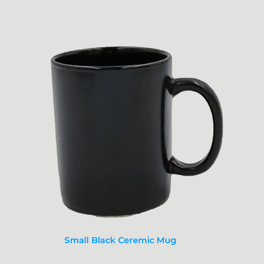 Small Black ceremic mug